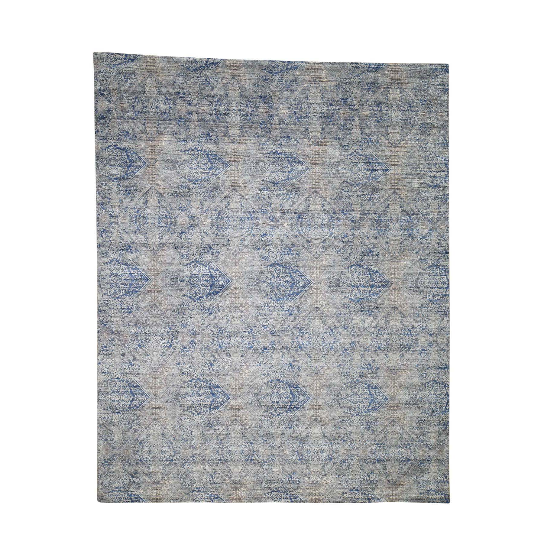 N/A Silk Hand-Knotted Area Rug 8'0